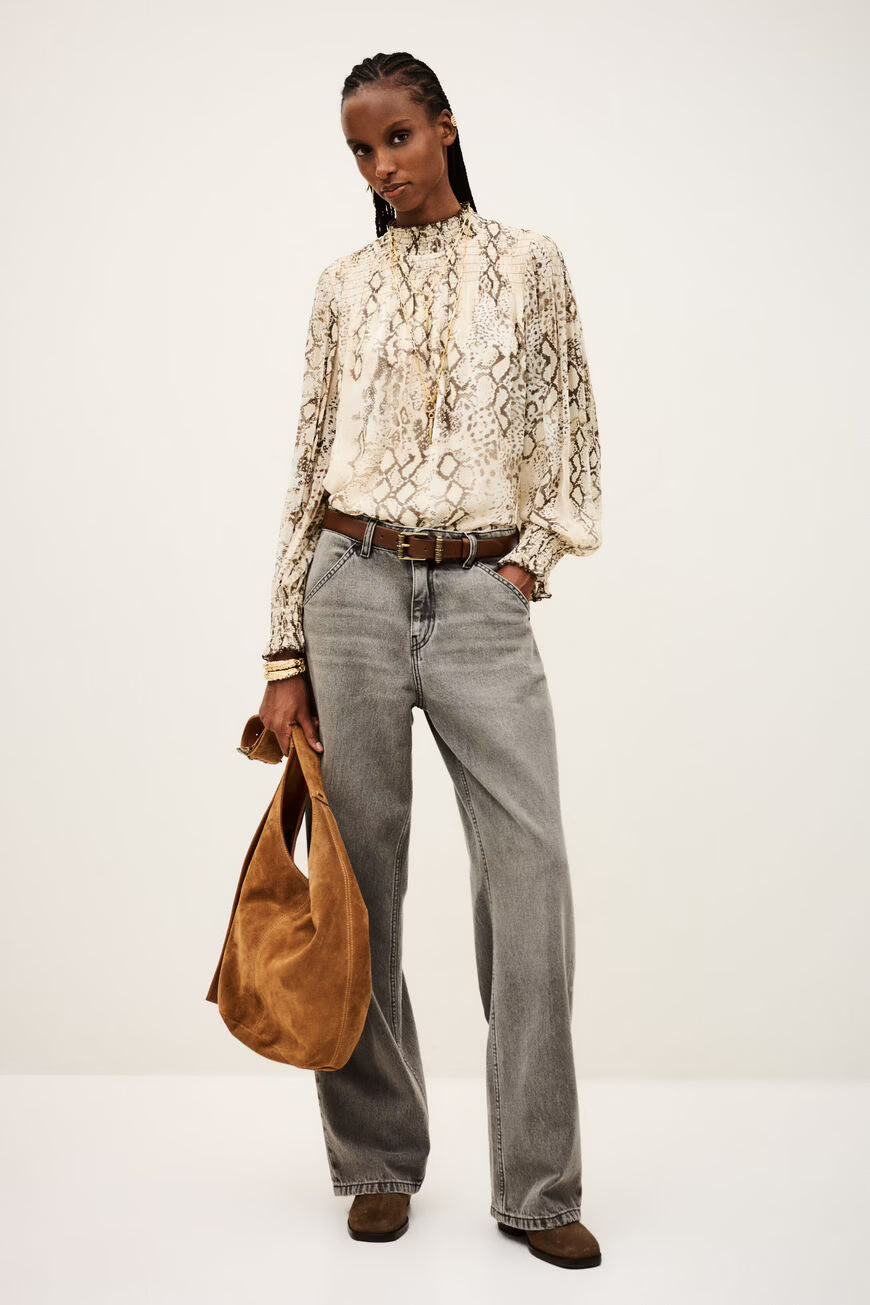 Ba&sh Shamy Blouse in Ecru