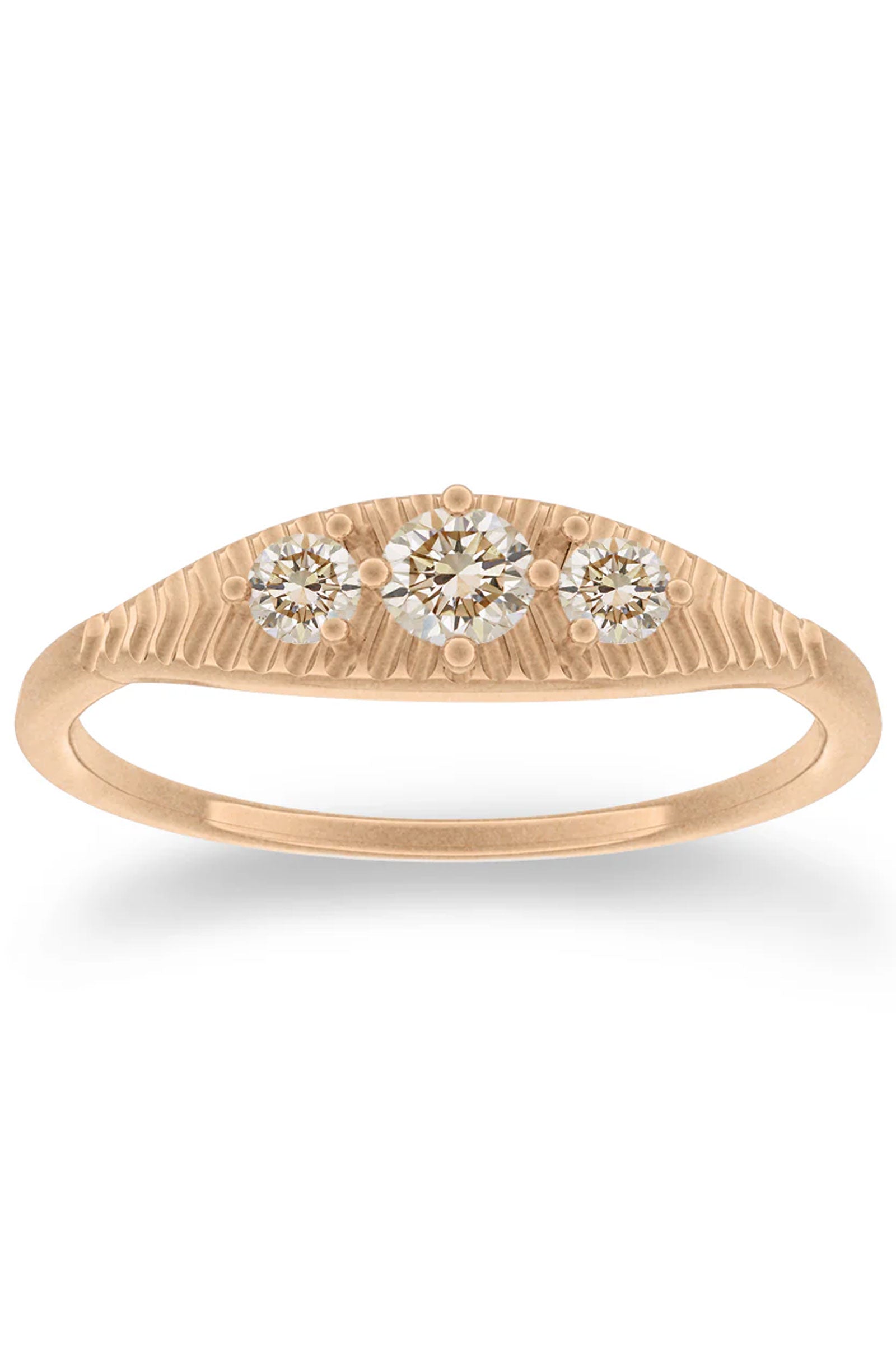 Valley Rose 14K Gold Mojave Champagne Diamond Ring