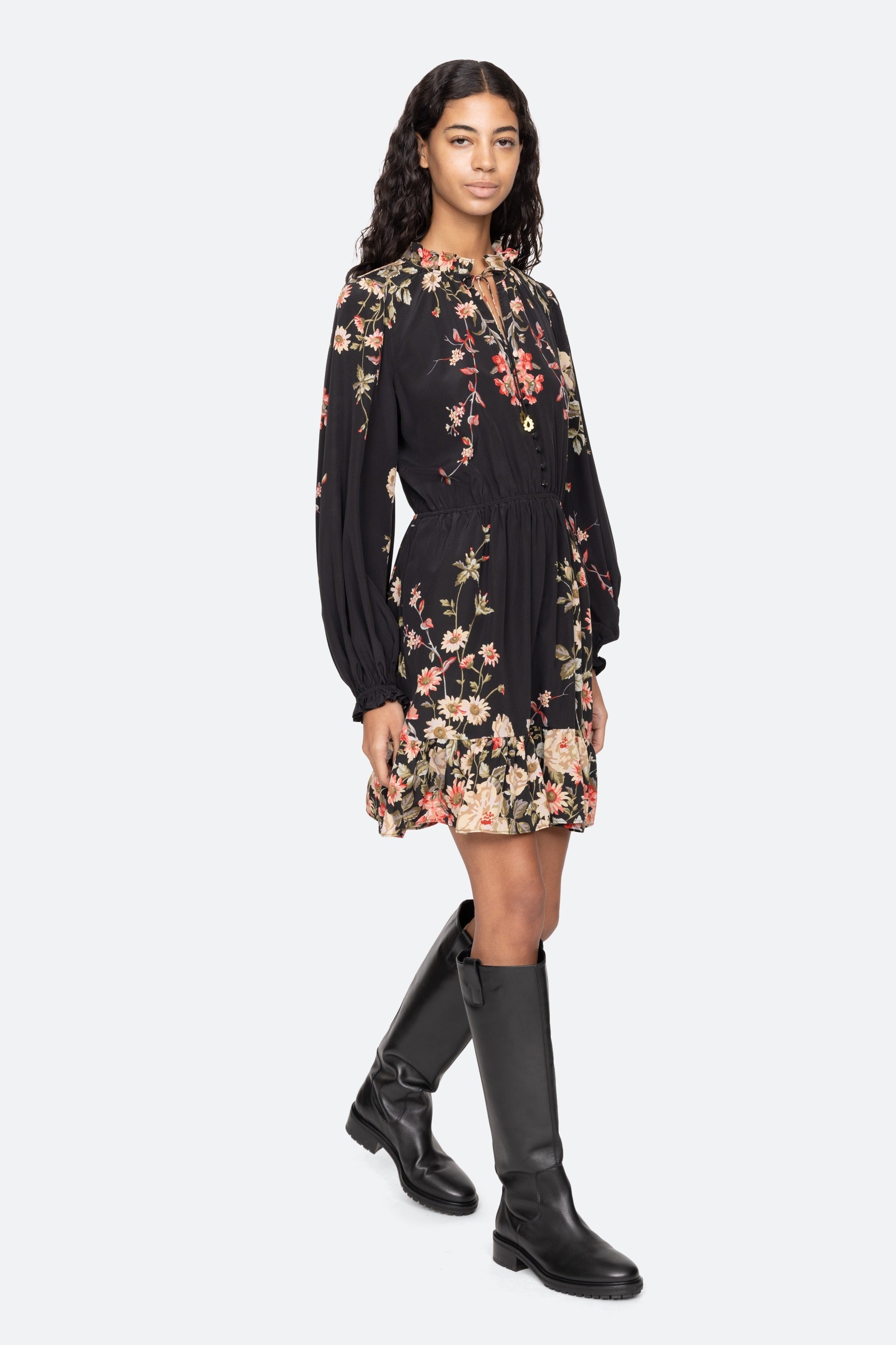 Sea New York Jolie Print Long Sleeve Mini Dress