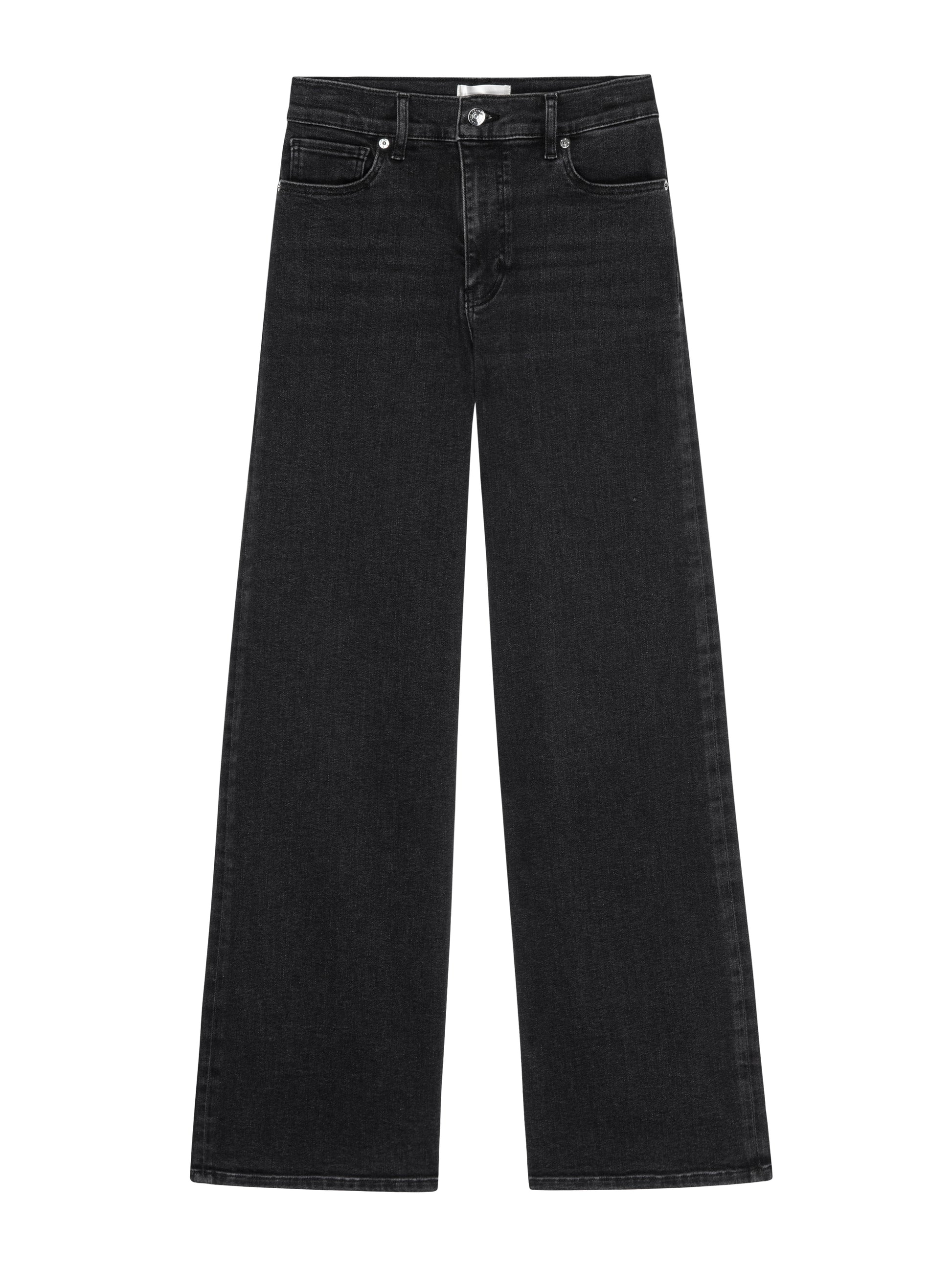Black jeans on a white background