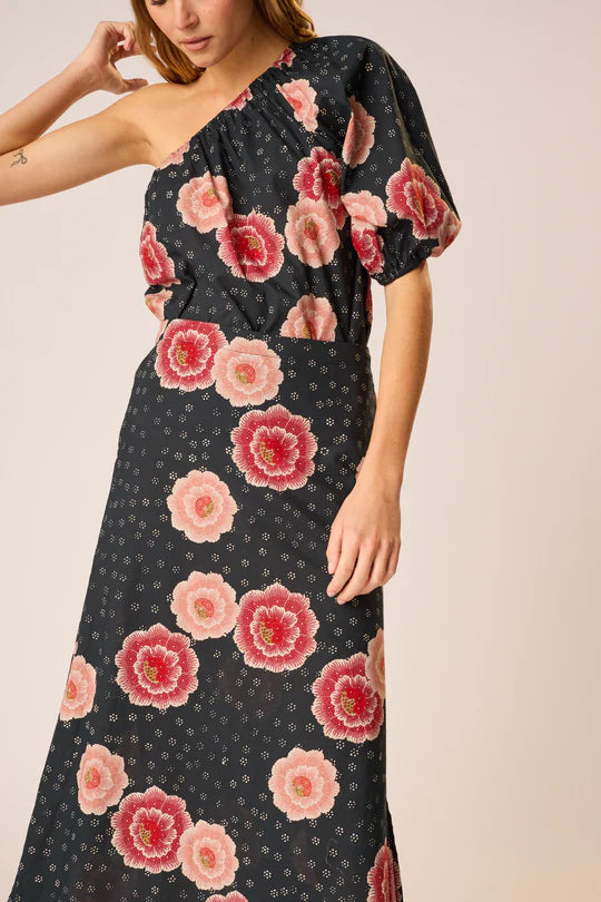 Natalie Martin Anita Skirt in Poppy Indigo