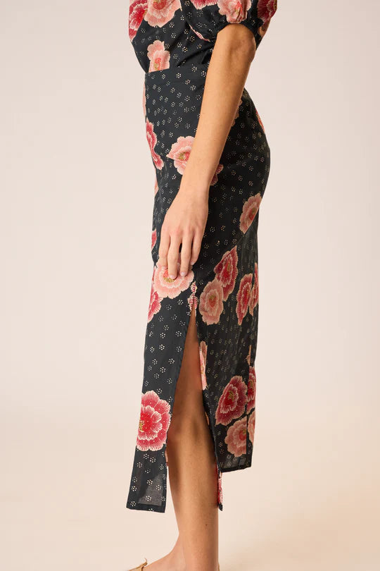 Natalie Martin Anita Skirt in Poppy Indigo