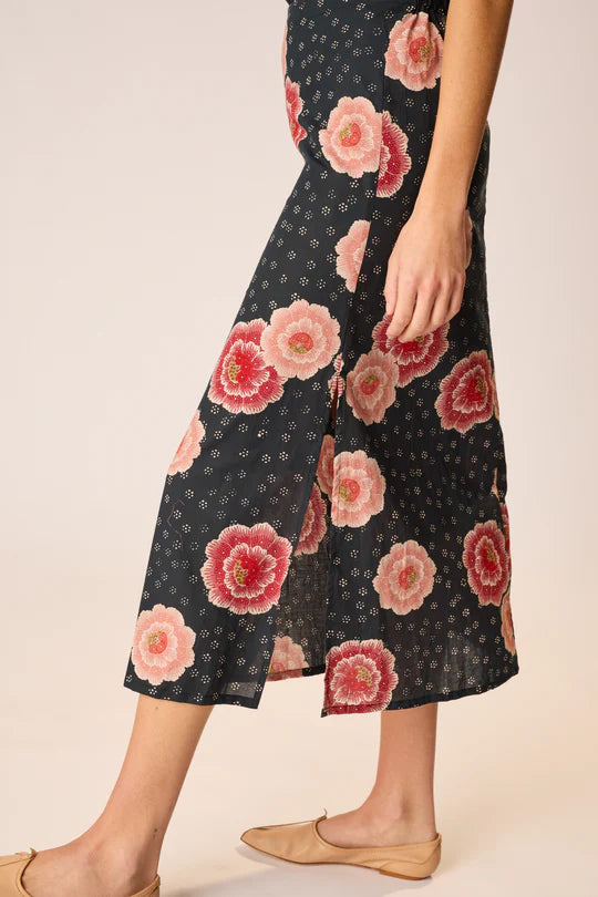 Natalie Martin Anita Skirt in Poppy Indigo