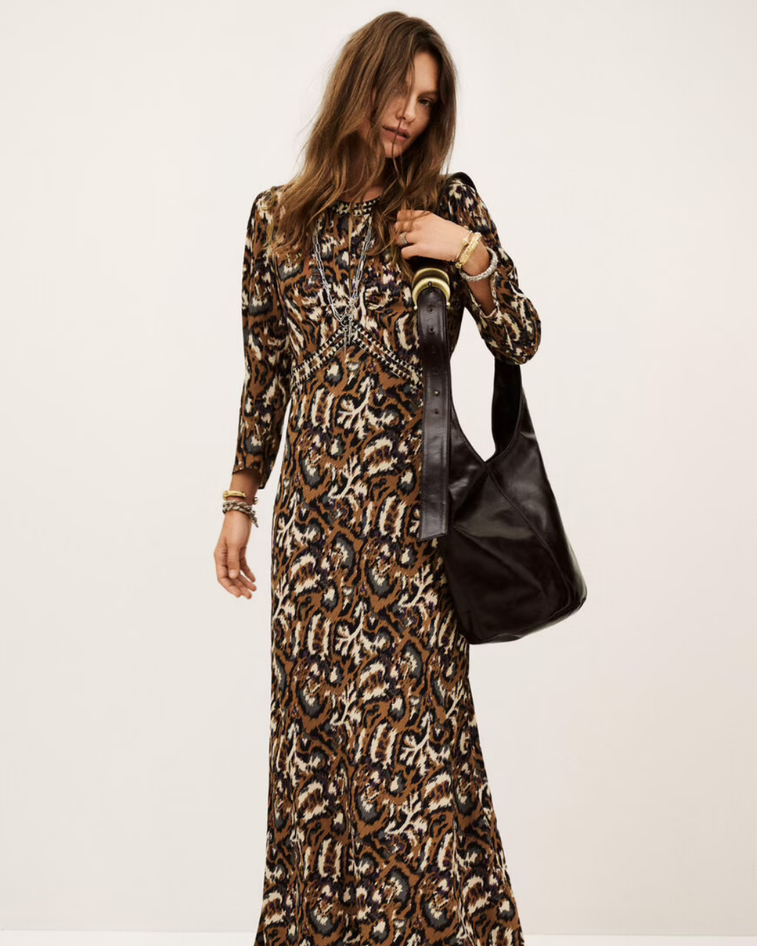 Ba&sh Onoa Dress in Ocre