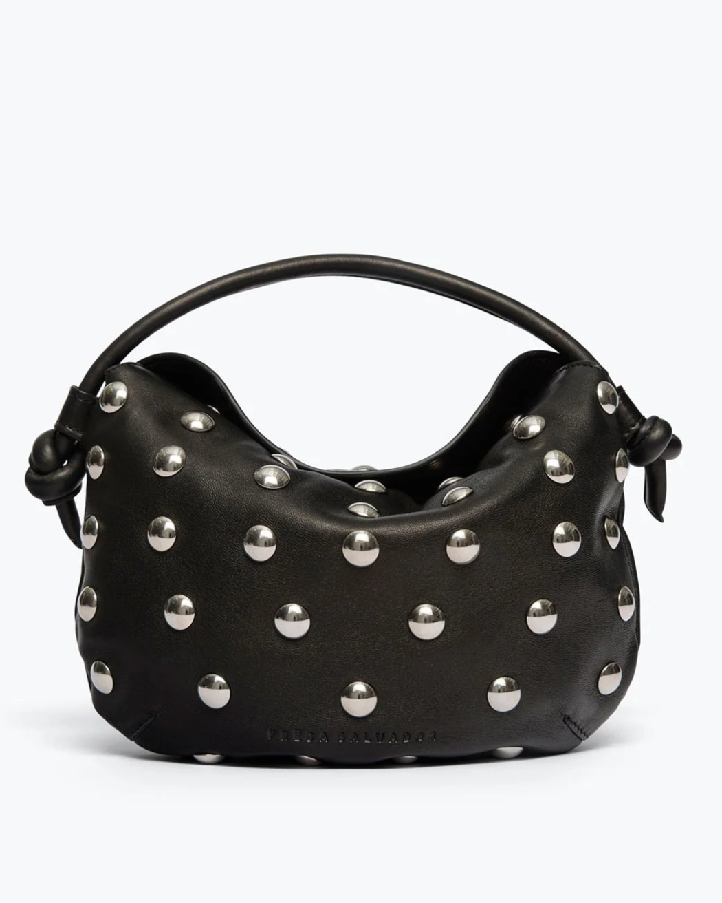 Freda Salvador Elis Mini Crescent Bag With Silver Studs