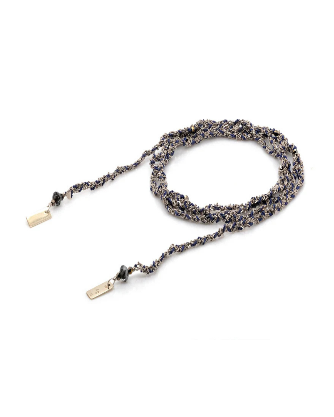 Marie Laure Chamorel Necklace Silver Navy