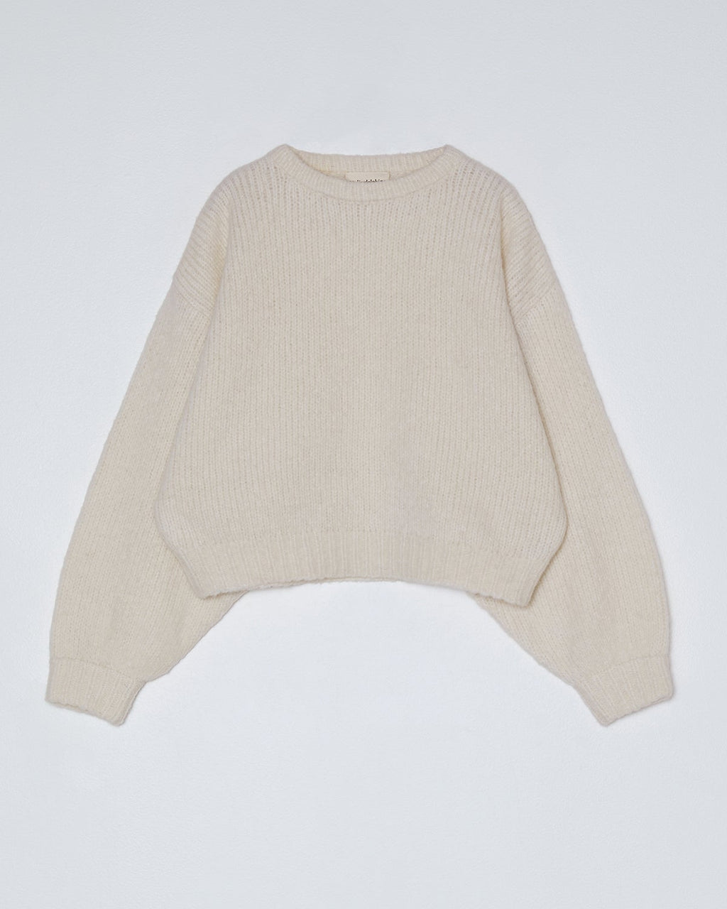 Atelier Delphine Balloon Sleeve Sweater in Cream