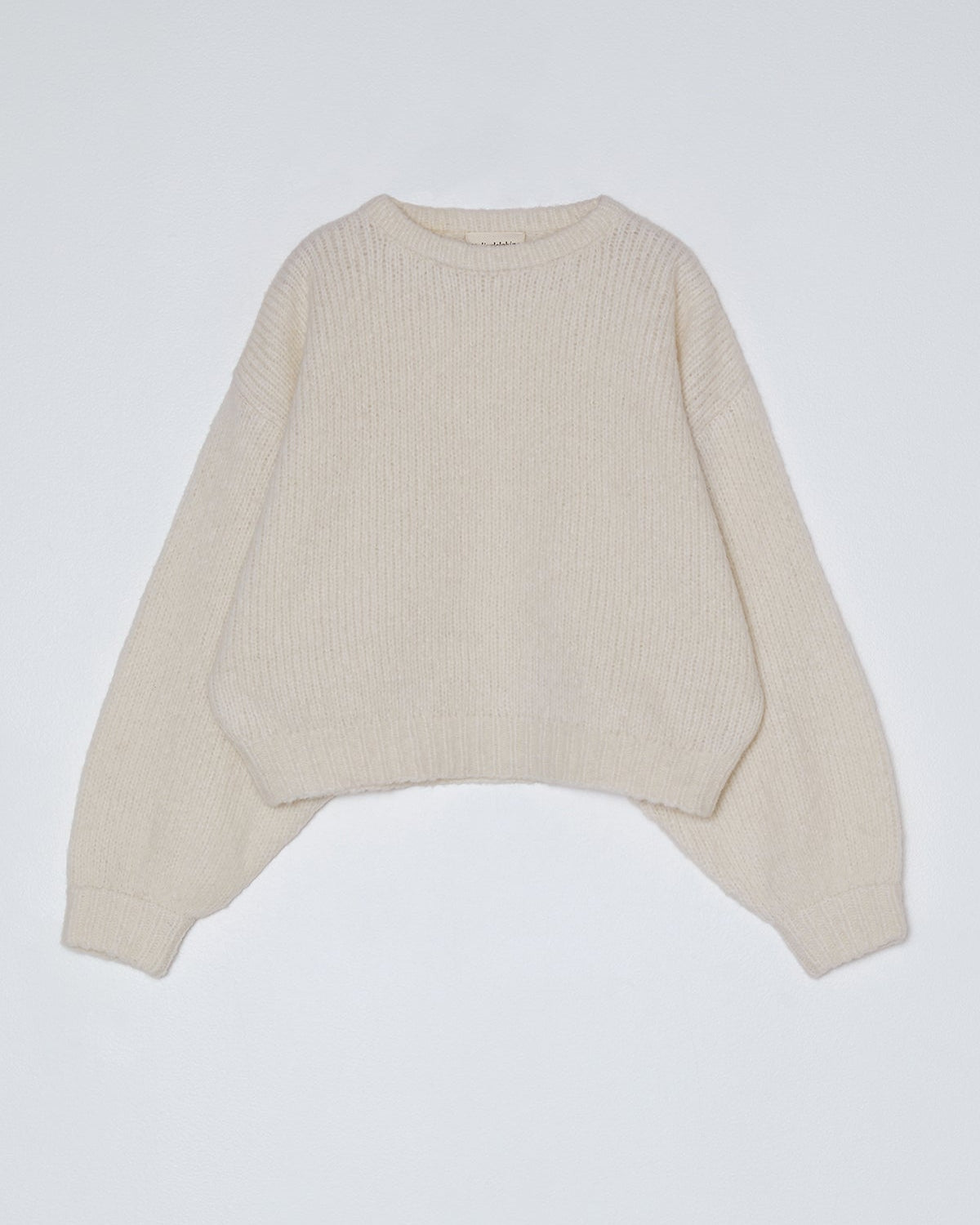 Atelier Delphine Balloon Sleeve Sweater in Cream