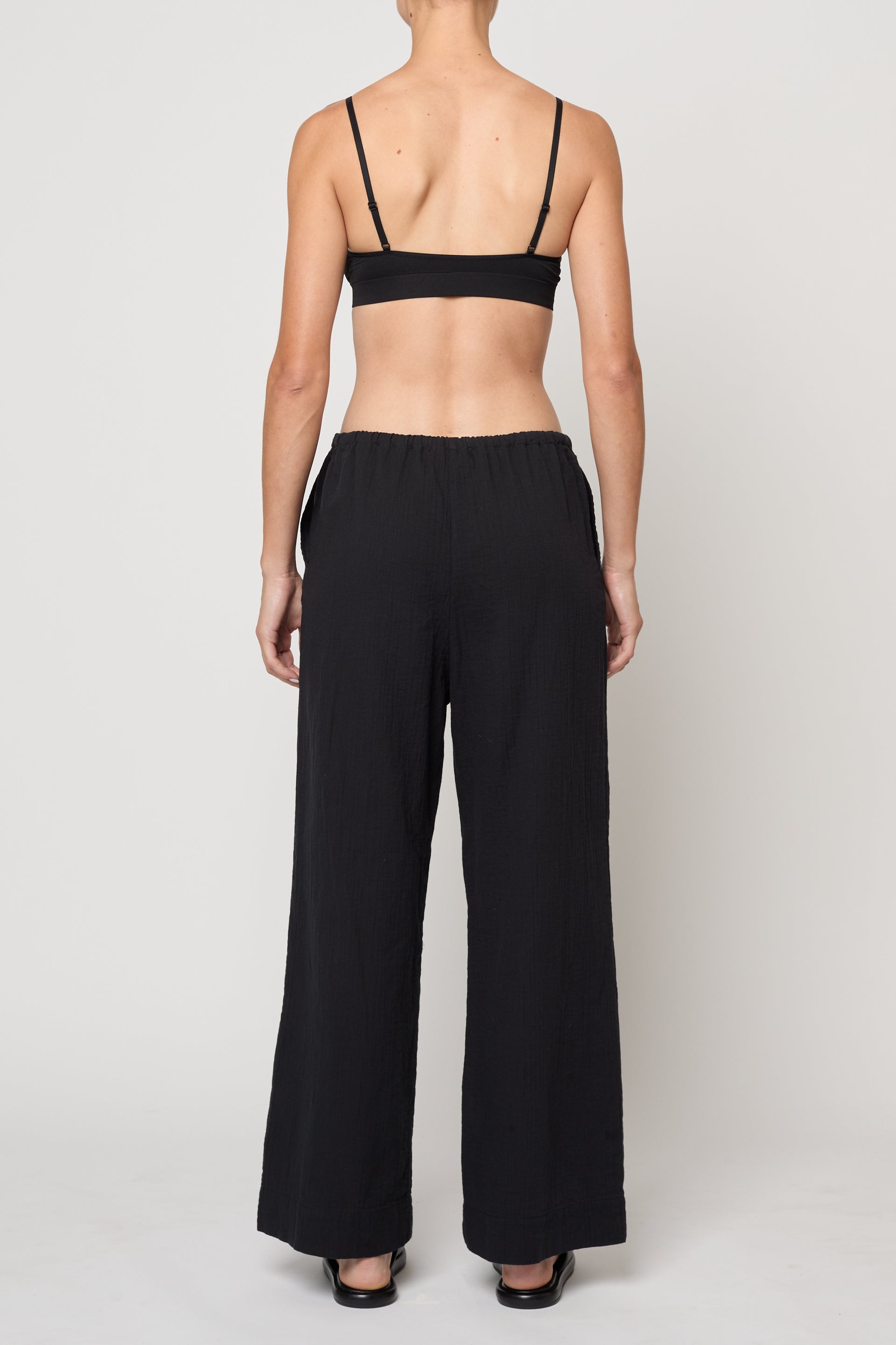 Atelier Delphine Drawstring Pant in Black