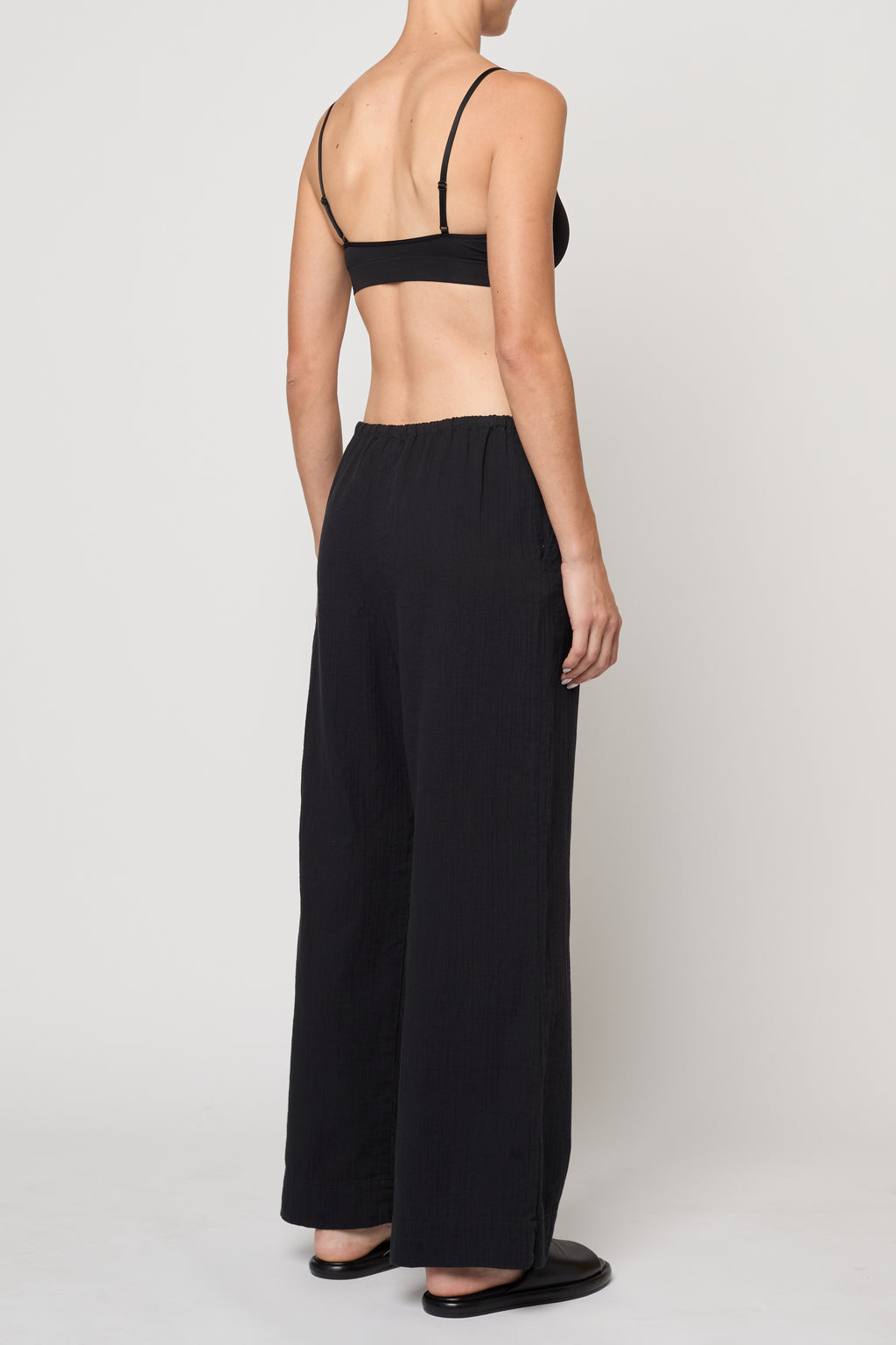 Atelier Delphine Drawstring Pant in Black