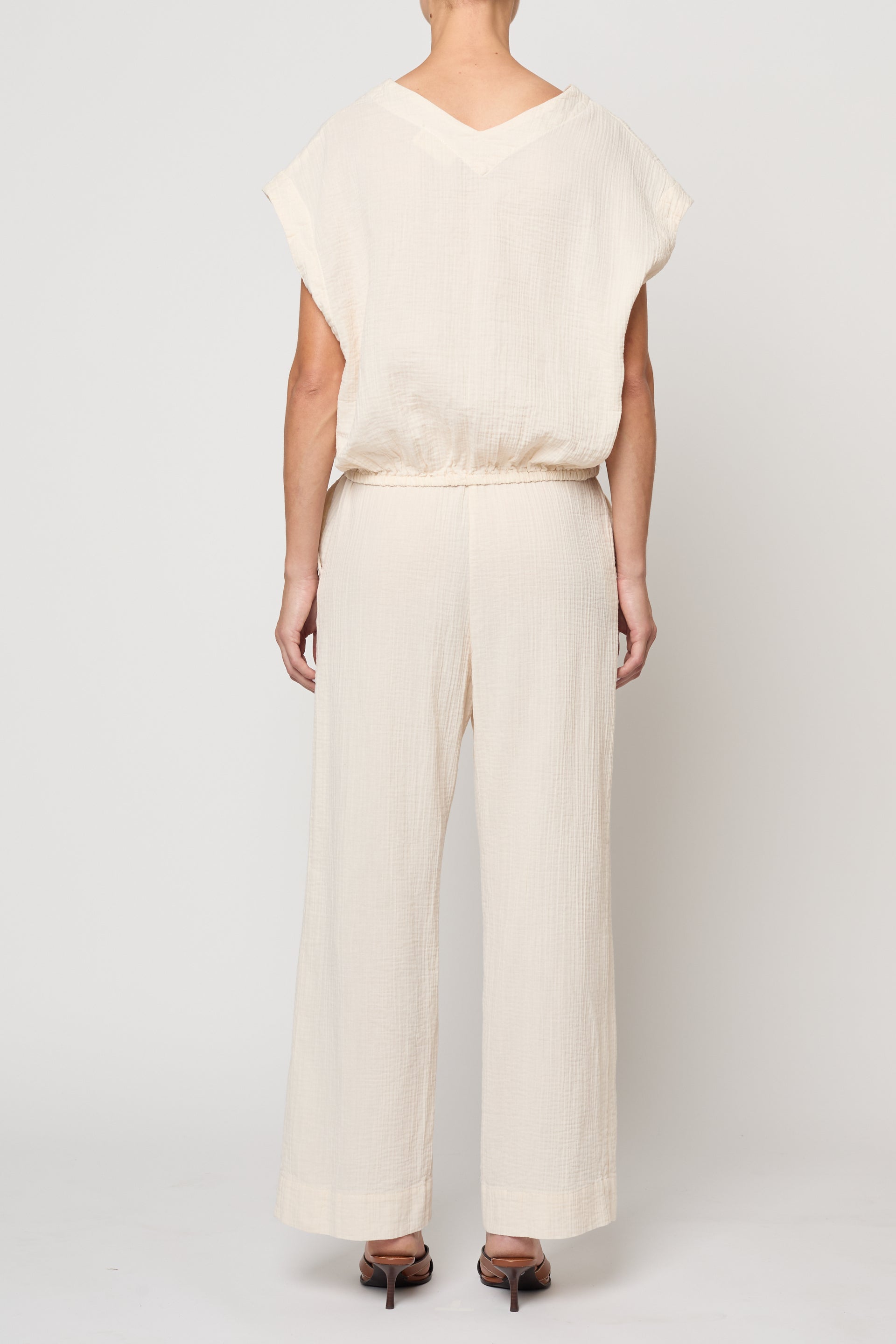 Atelier Delphine Drawstring Pant in Kinari