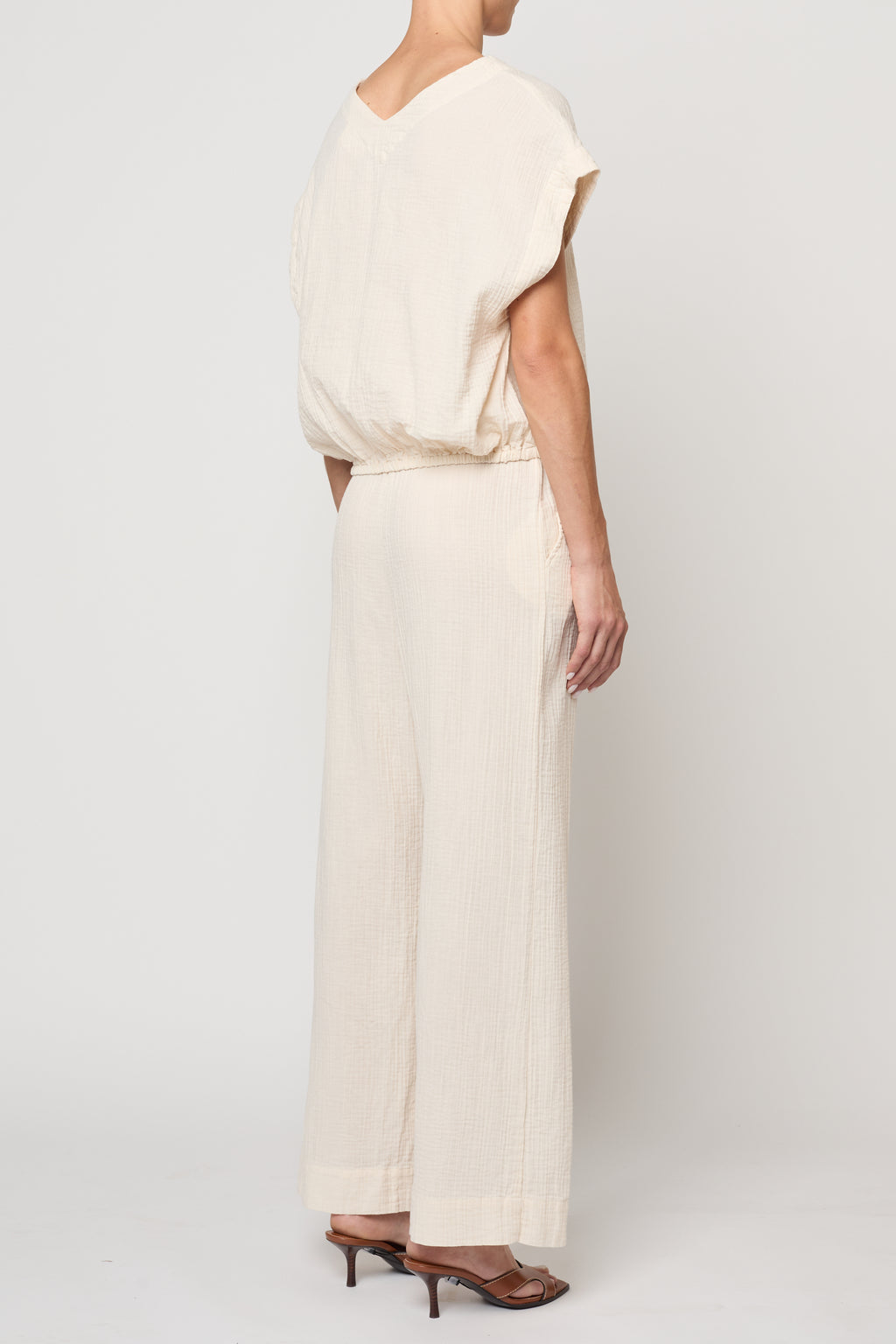 Atelier Delphine Drawstring Pant in Kinari