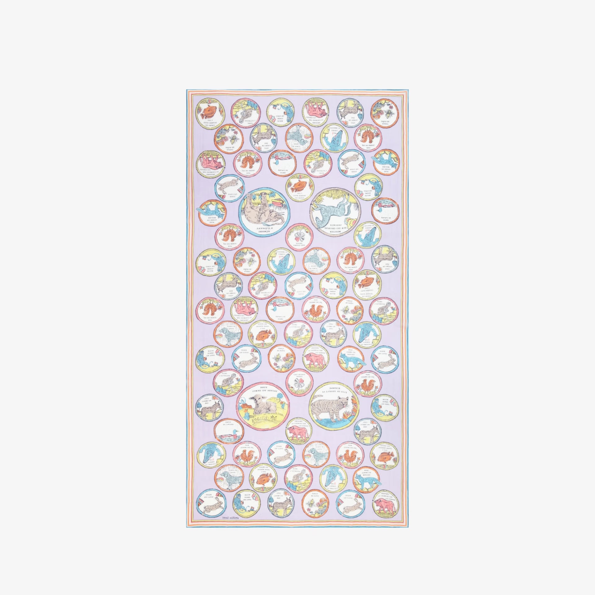 Inoui Editions Scarf Chance Inoui in Lilac