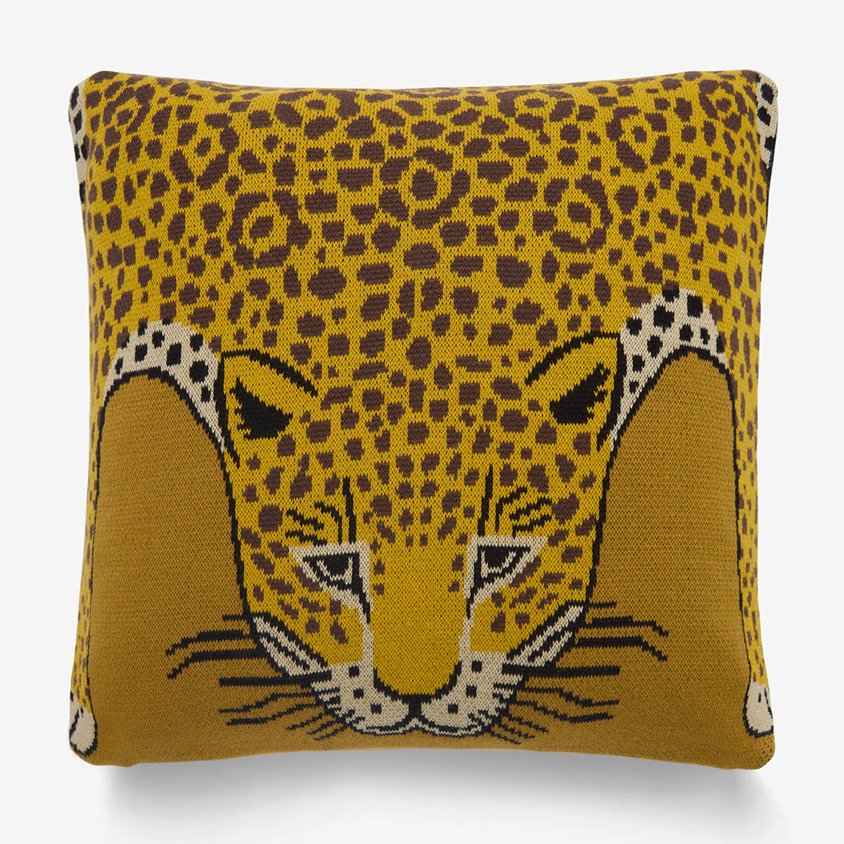 Inoui Editions Cushion Cover Leopard in Saffron