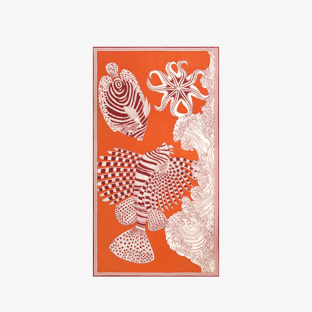 Inoui Editions Scarf Vague in Orange