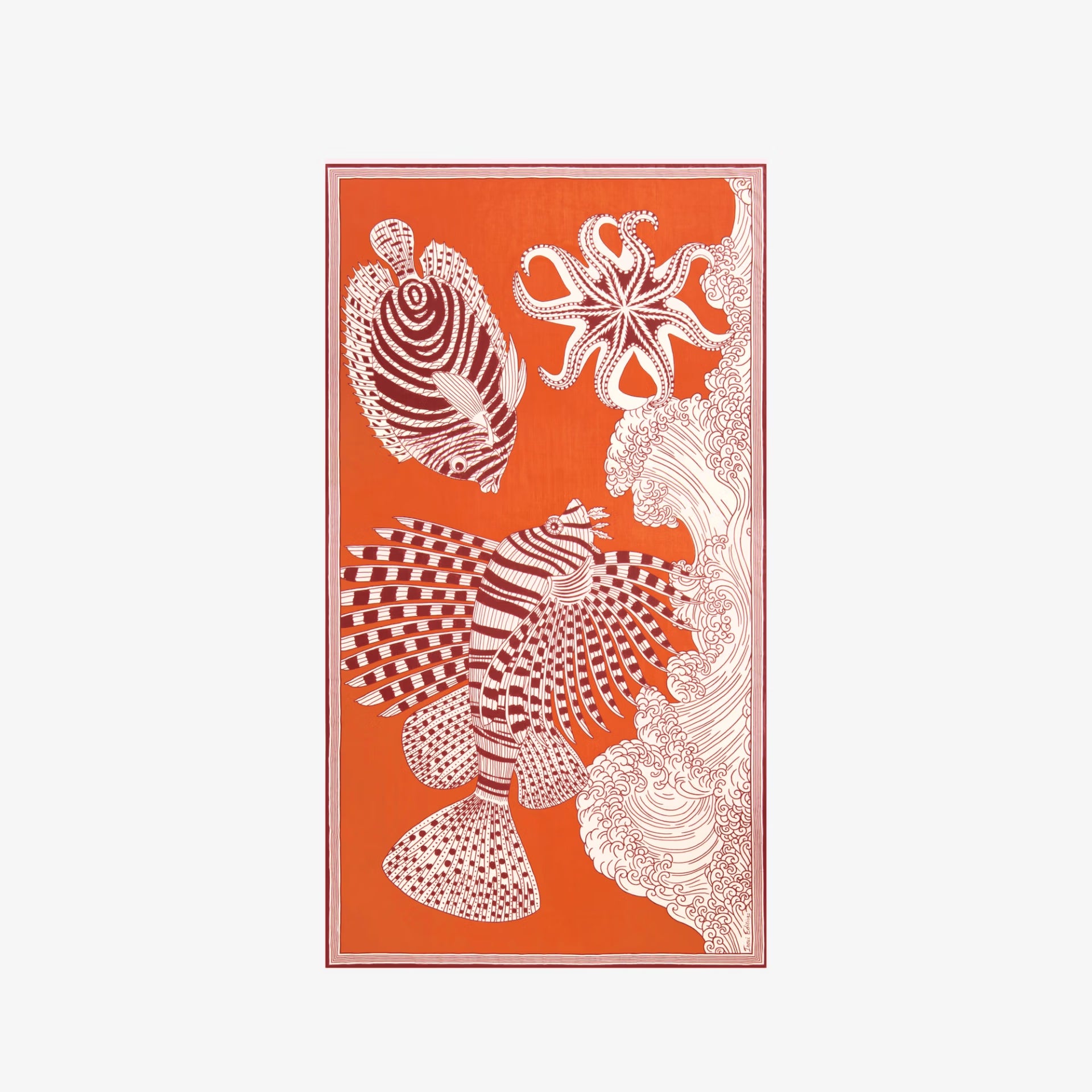 Inoui Editions Scarf Vague in Orange