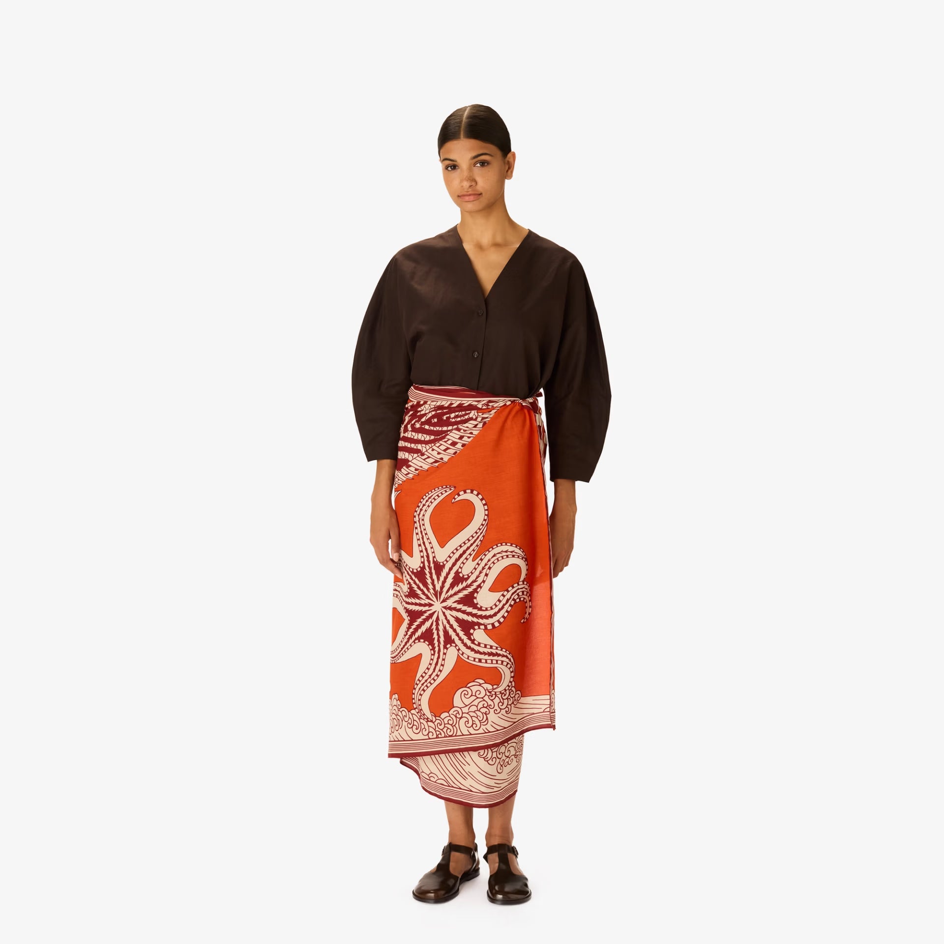 Inoui Editions Scarf Vague in Orange