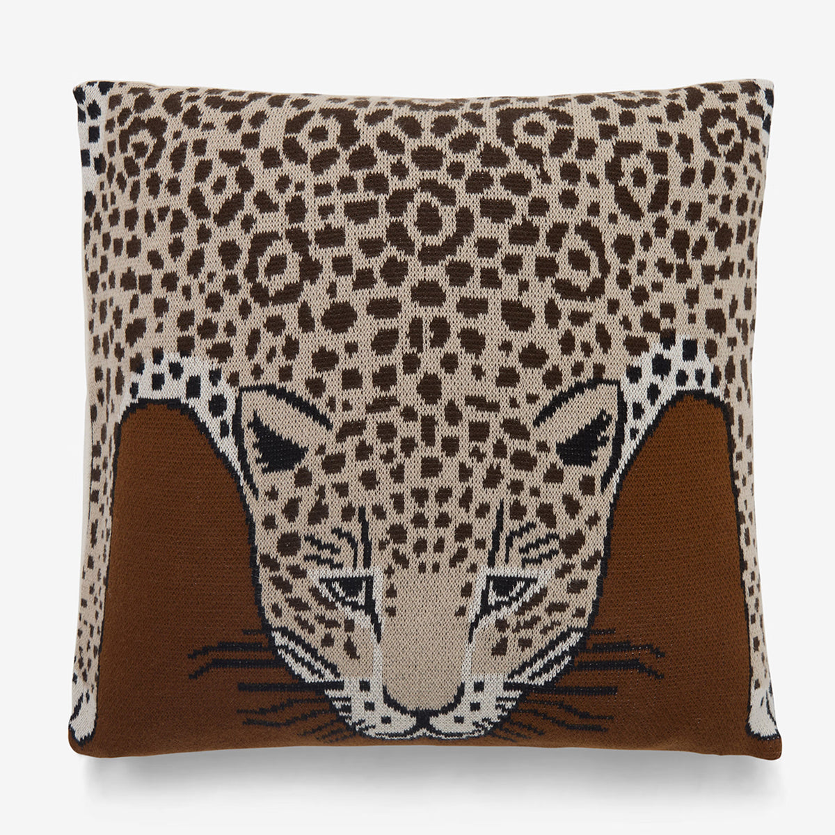 Inoui Editions Cushion Cover Leopard in Beige