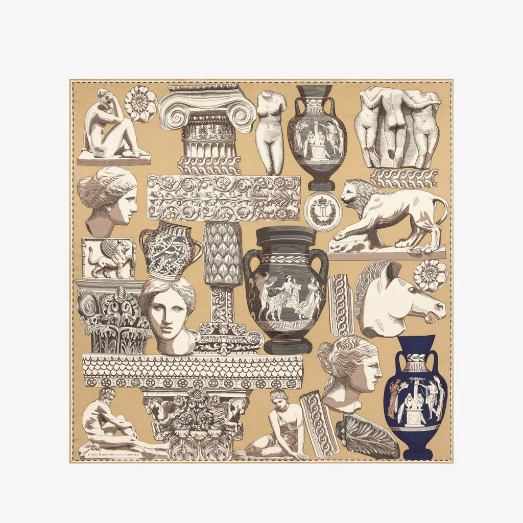 Inoui Editions Square Scarf Archives in Natural
