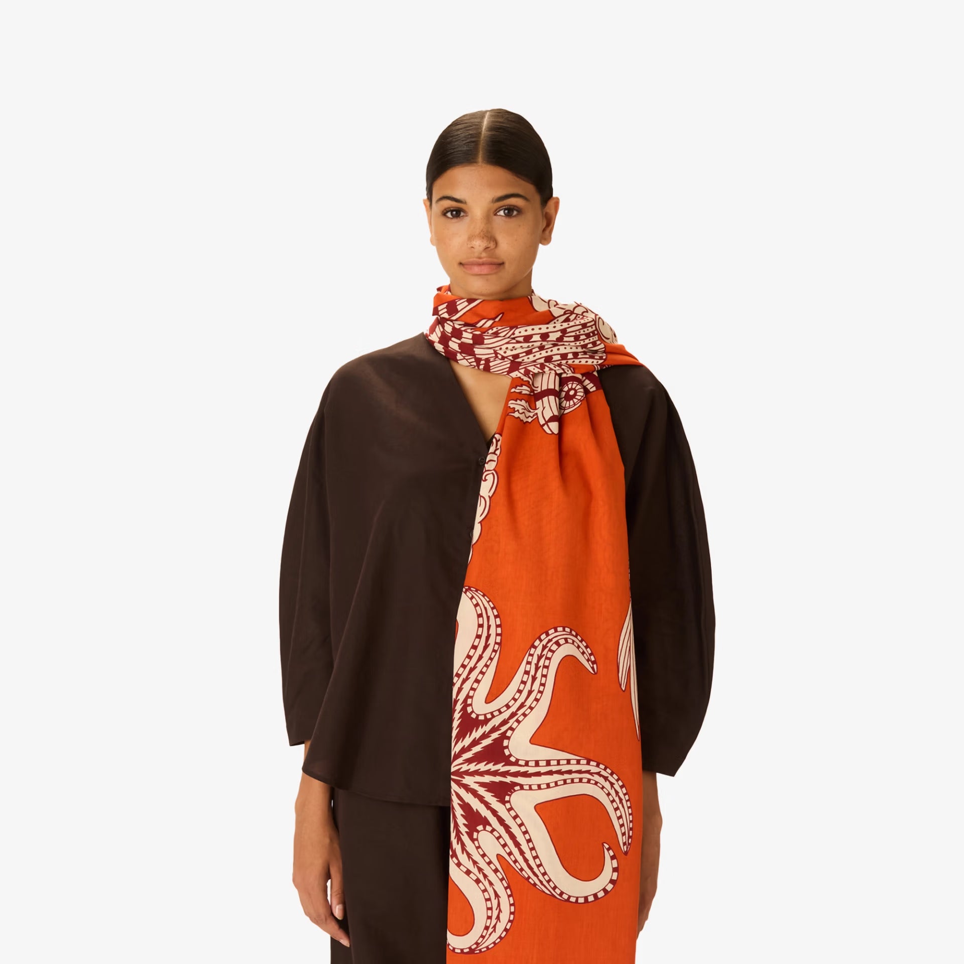 Inoui Editions Scarf Vague in Orange
