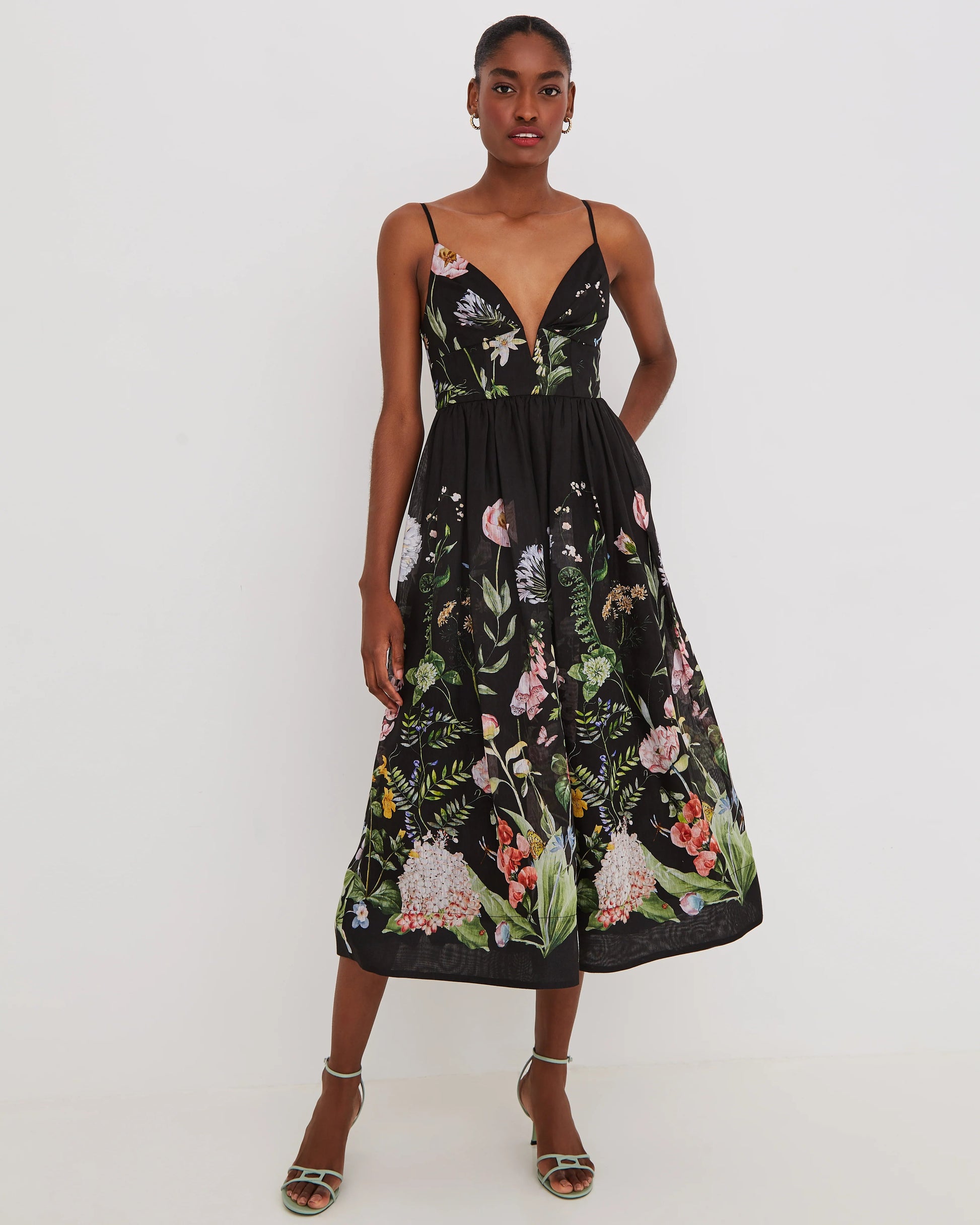 Cara Cara Pero Midi Dress in Bloomsfield