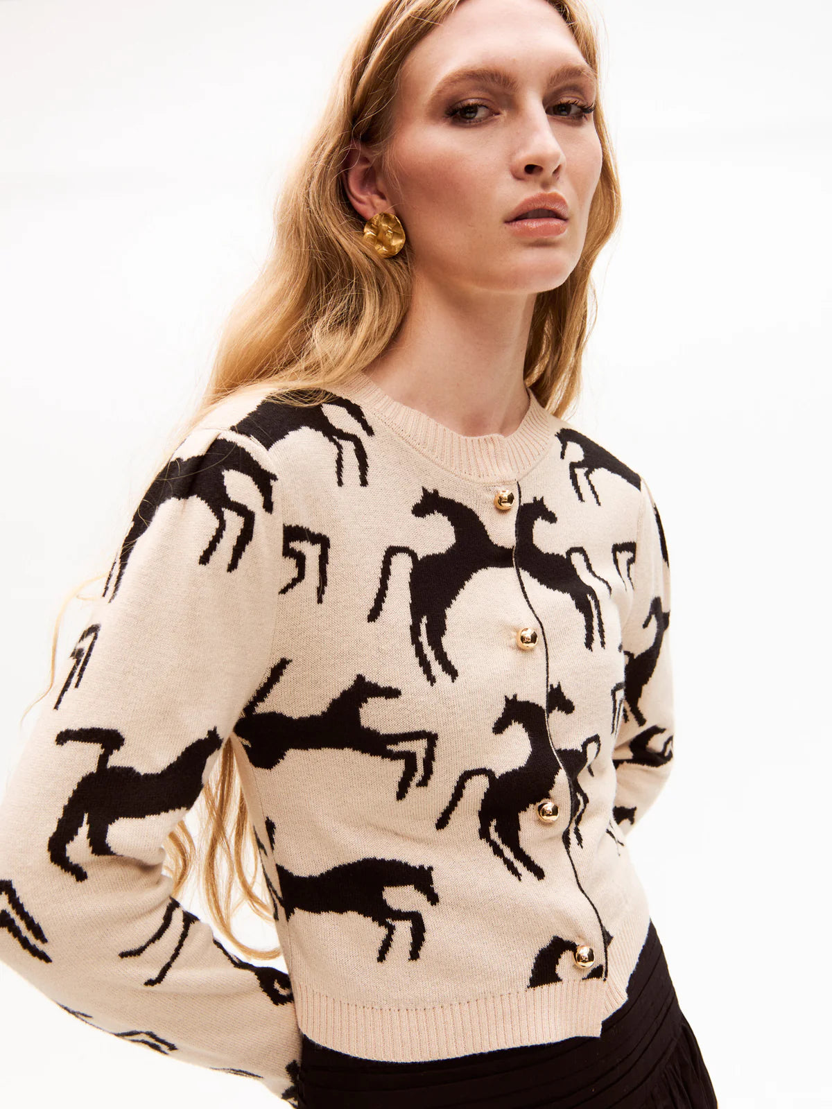 Carolina K Cardigan Wild Horses