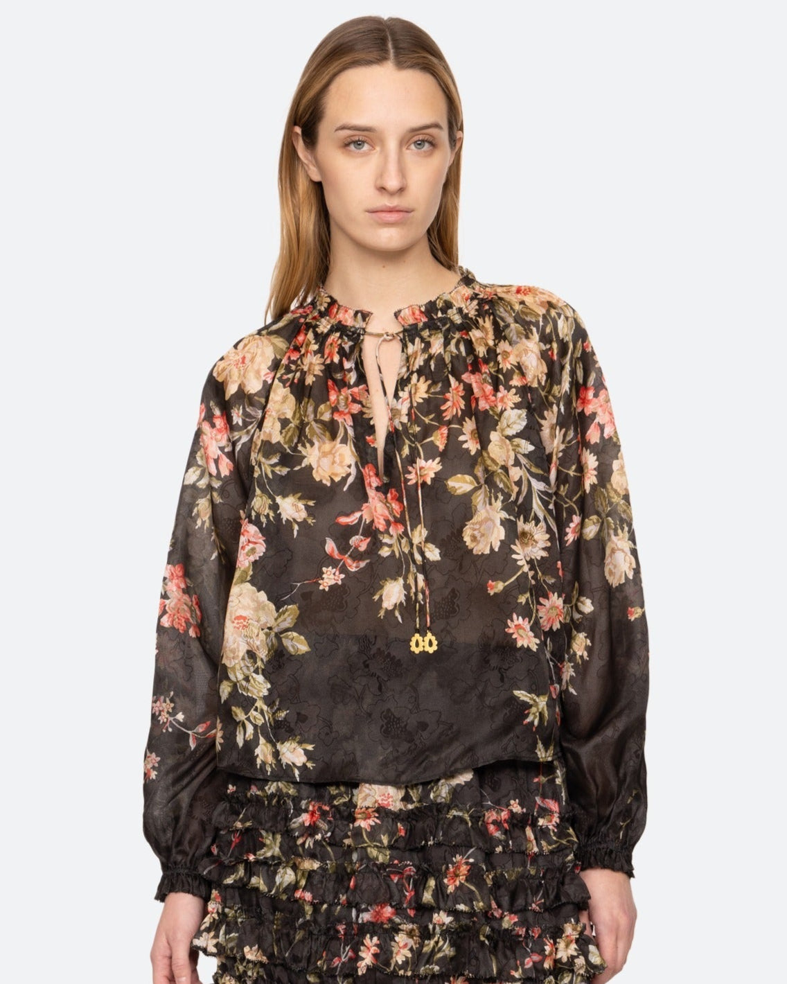 Sea New York Jolie Print Long Sleeve Top