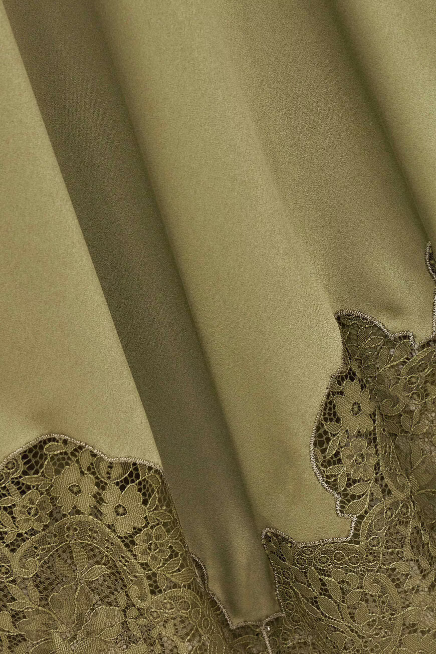 Ba&sh Coni Skirt in Kaki