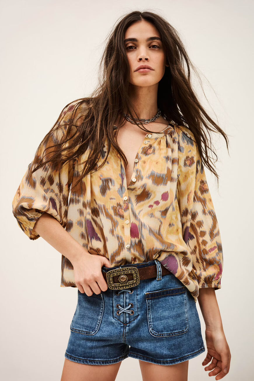 Ba&sh Maelle Shirt in Jaune
