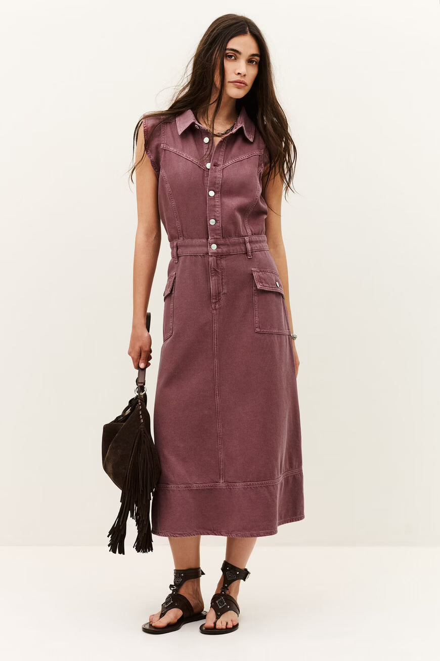 Ba&sh Risol Dress in Vieux Rose