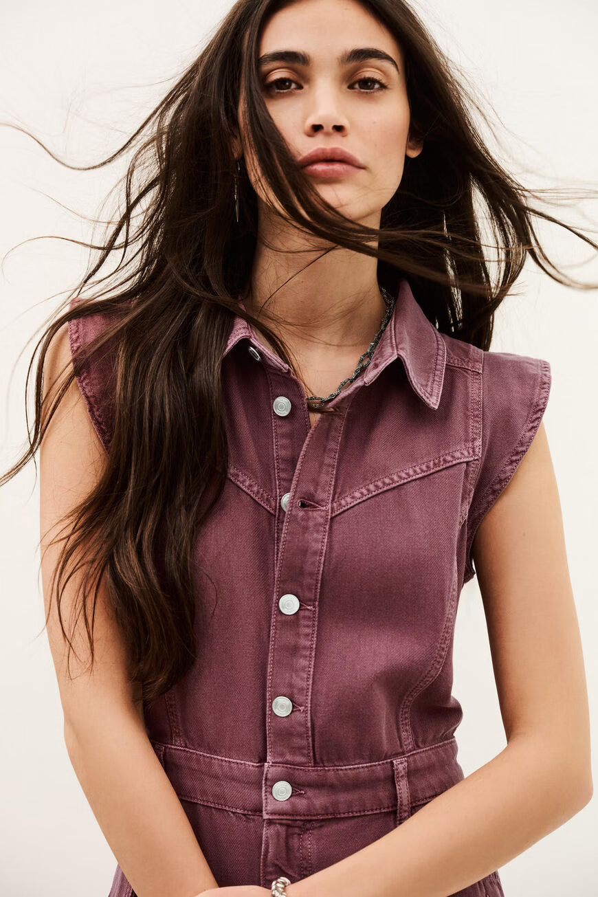 Ba&sh Risol Dress in Vieux Rose