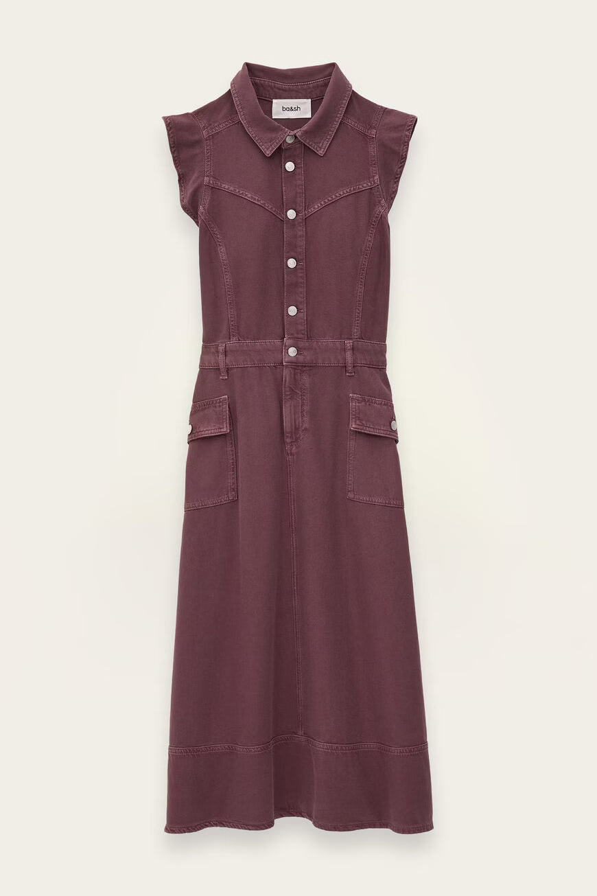 Ba&sh Risol Dress in Vieux Rose