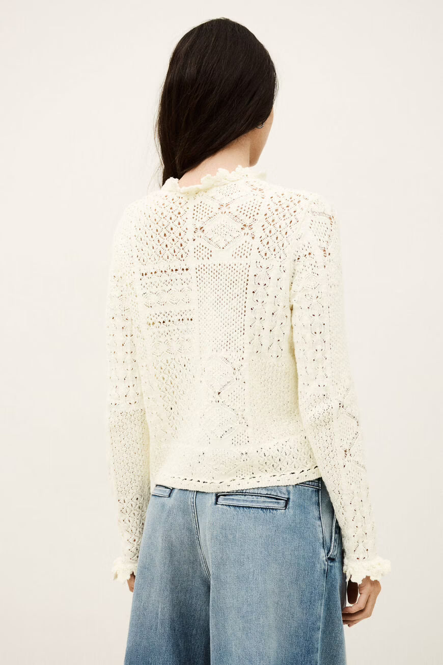 Ba&sh Soria Cardigan in Ecru