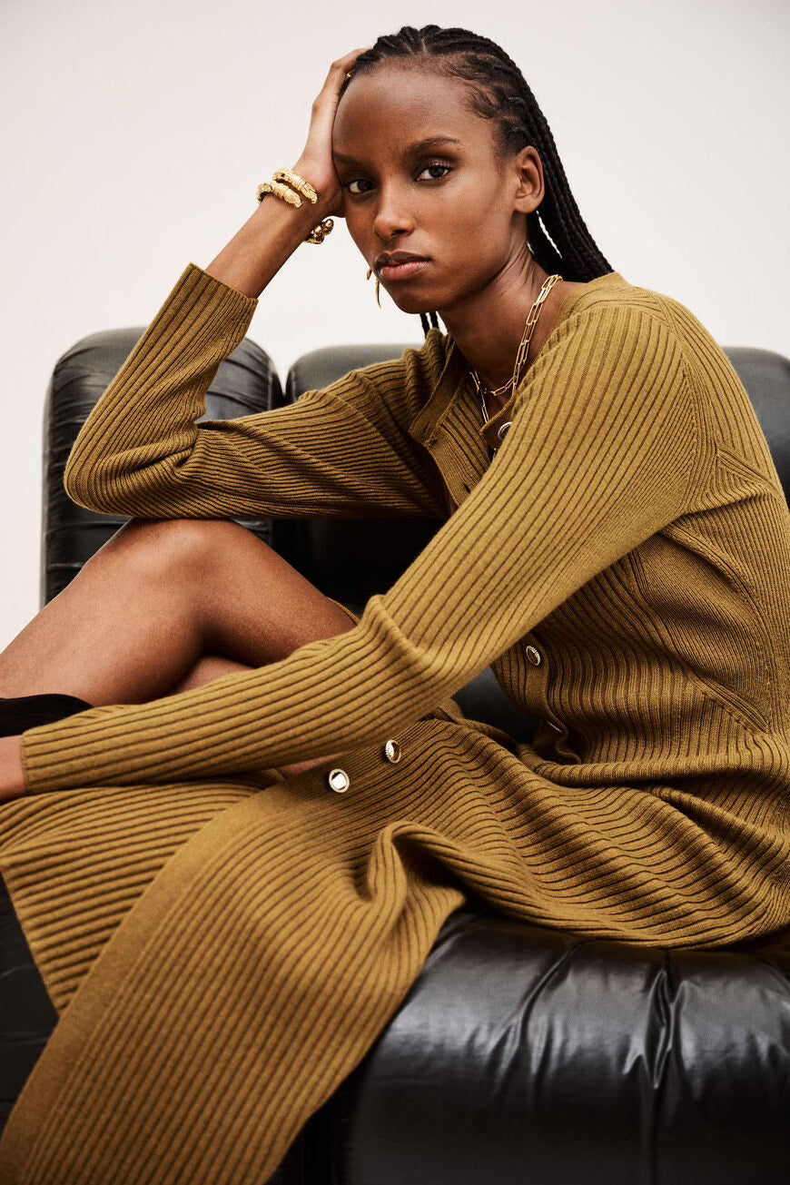 Ba&sh Anisa Dress in Bronze