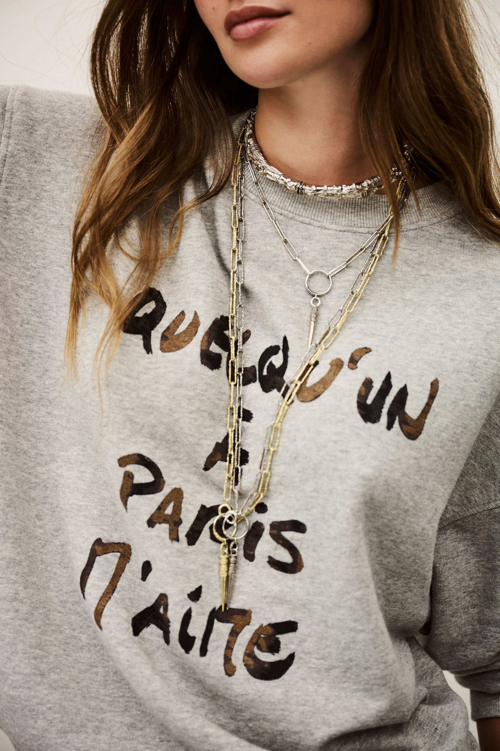 Ba&sh Brice Sweatshirt in Grischine