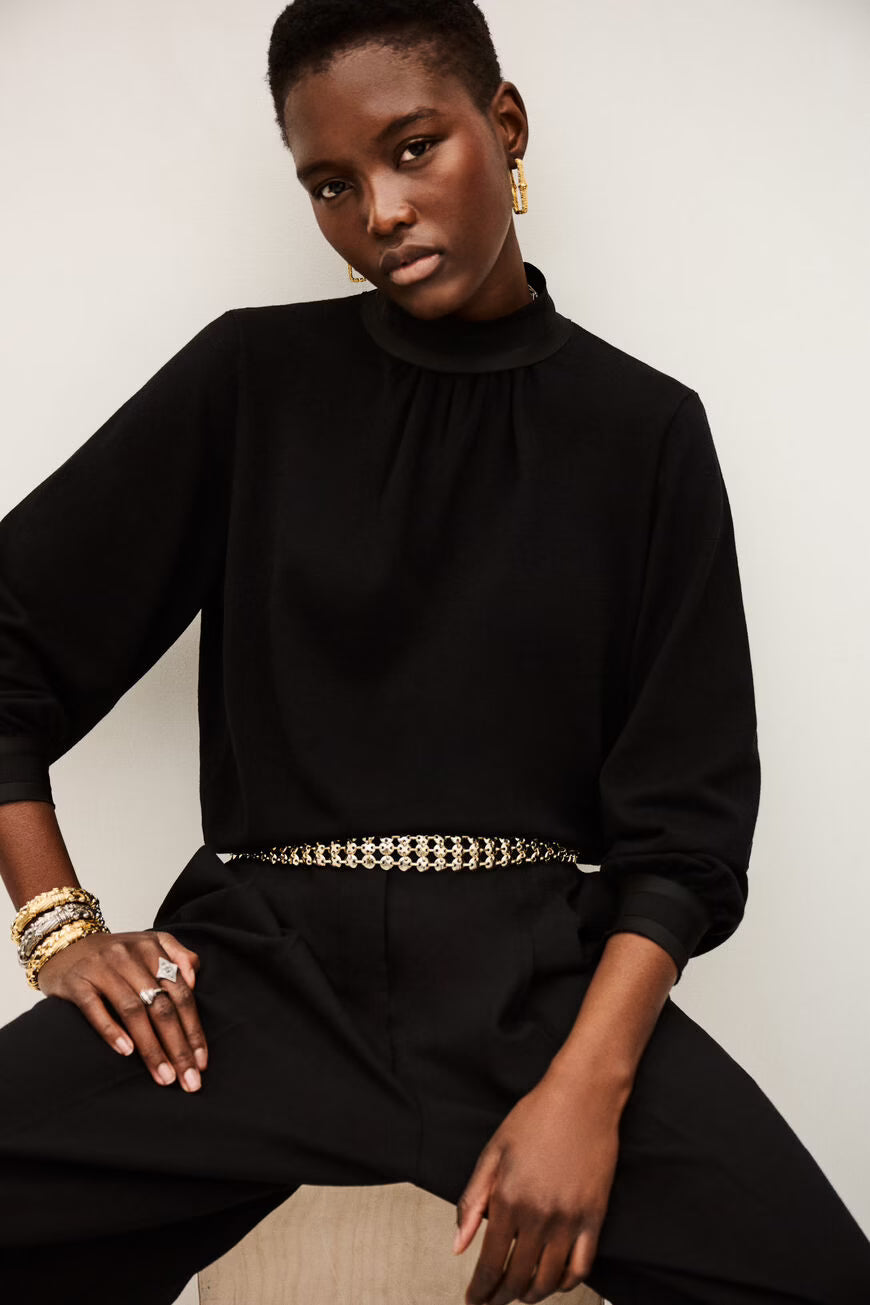 Ba&sh Djoumana Jumper in Noir