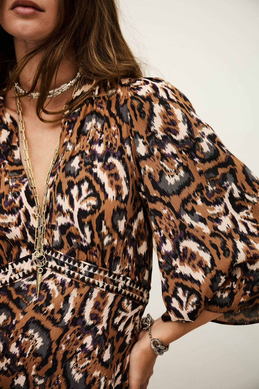 Ba&sh Onia Dress in Ocre
