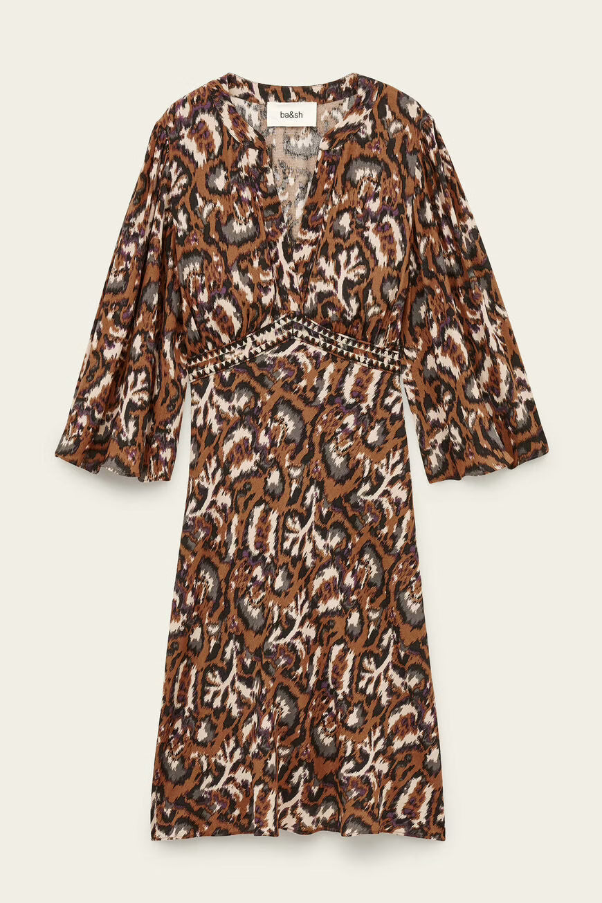 Ba&sh Onia Dress in Ocre