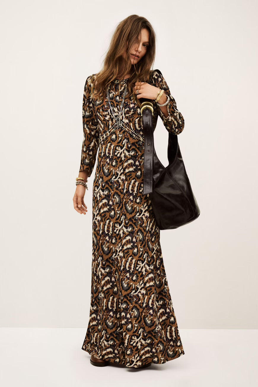 Ba&sh Onoa Dress in Ocre