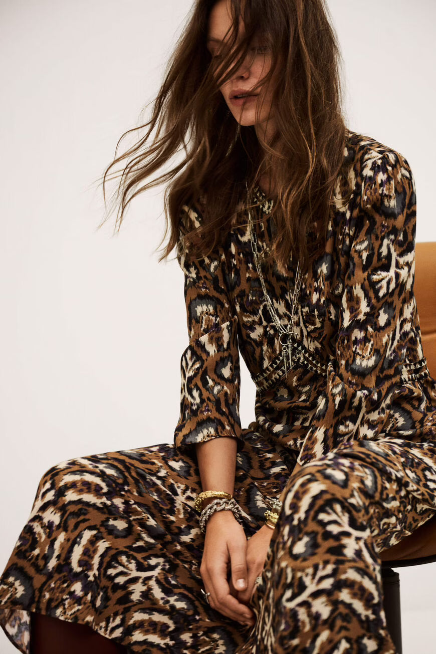 Ba&sh Onoa Dress in Ocre