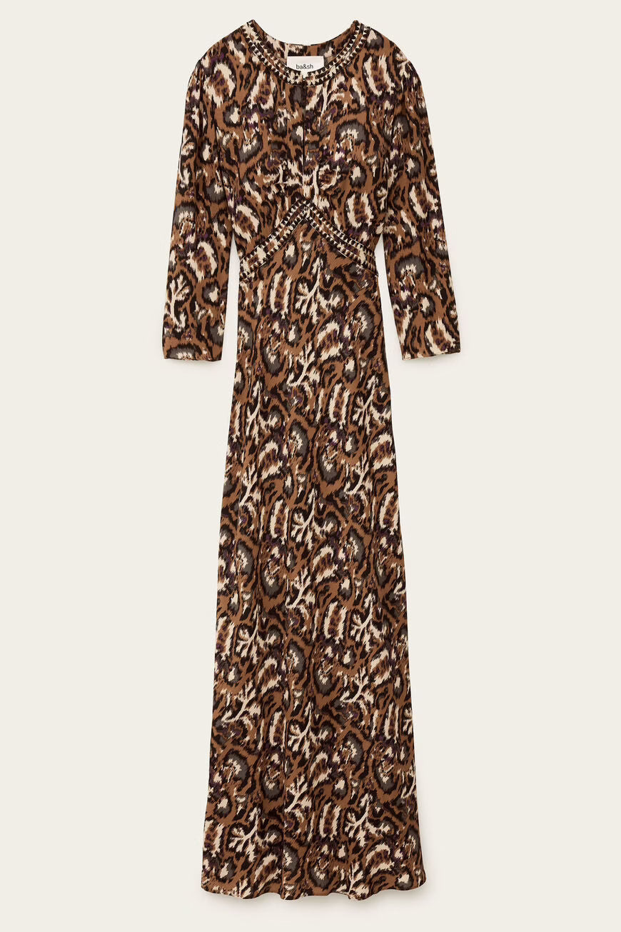 Ba&sh Onoa Dress in Ocre