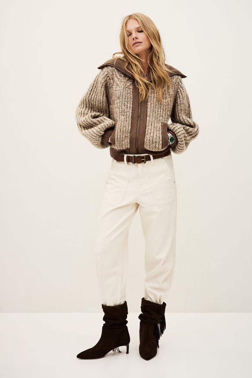 Ba&sh Rabel Cardigan in Marron