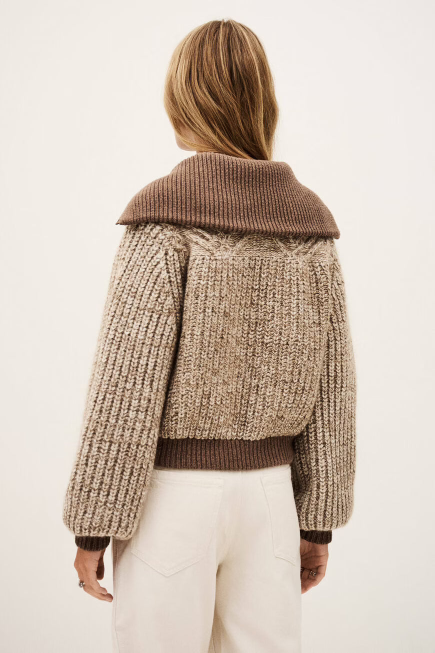 Ba&sh Rabel Cardigan in Marron