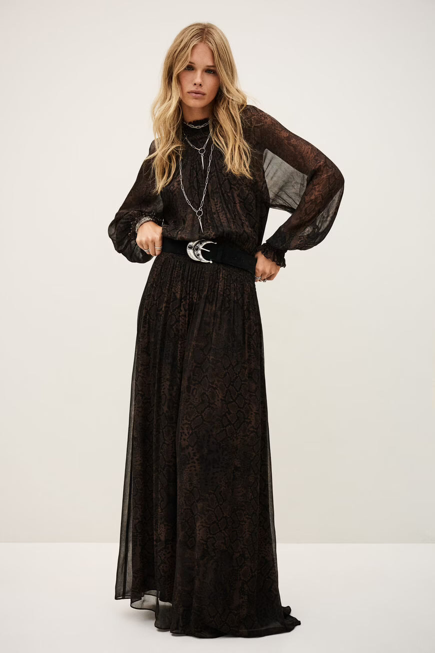 Ba&sh Smoky Dress in Marron
