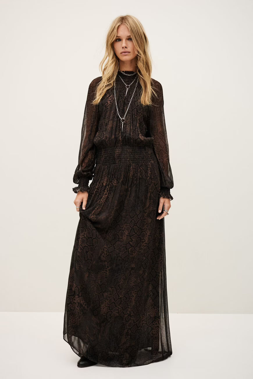 Ba&sh Smoky Dress in Marron