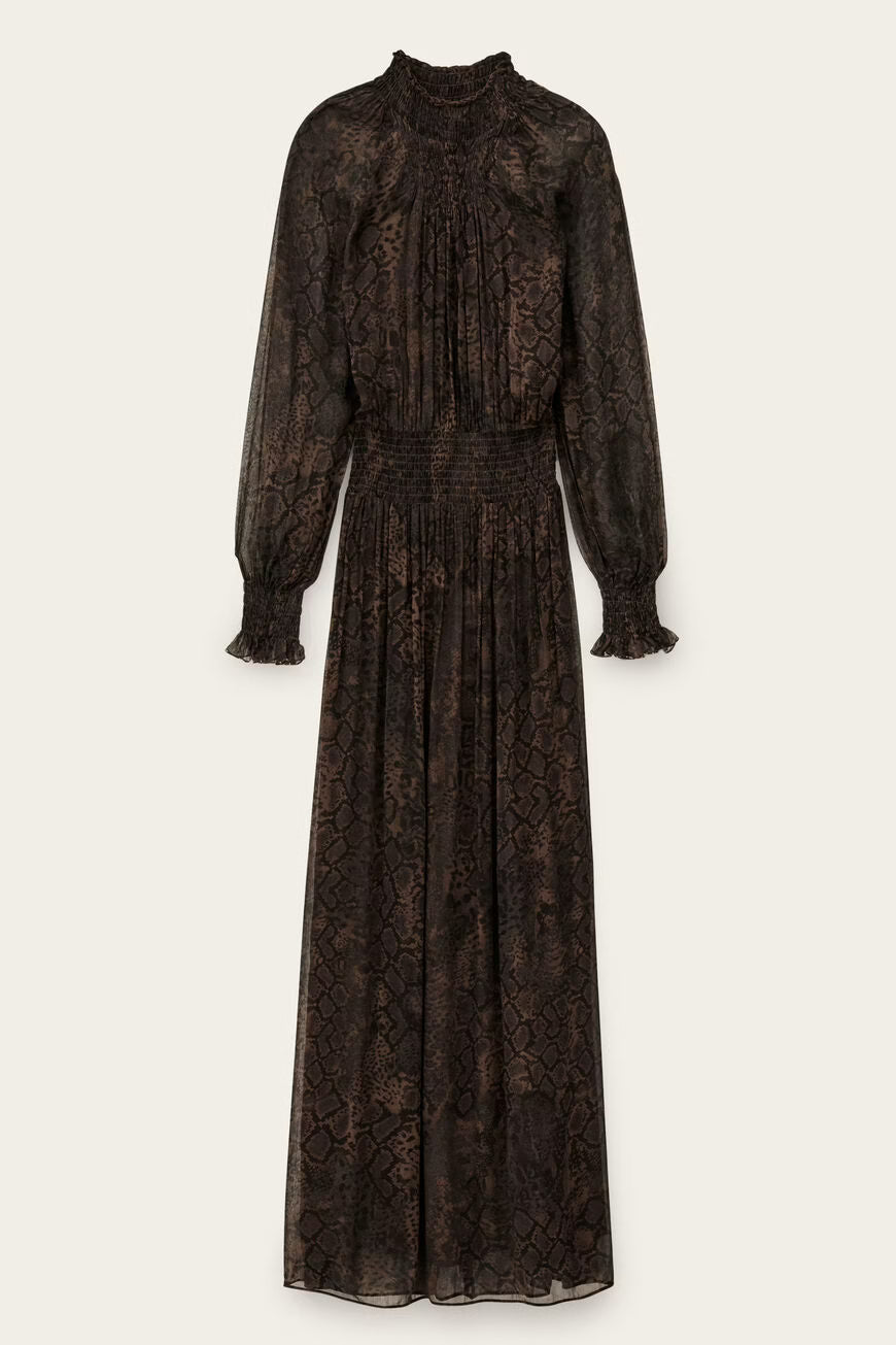 Ba&sh Smoky Dress in Marron