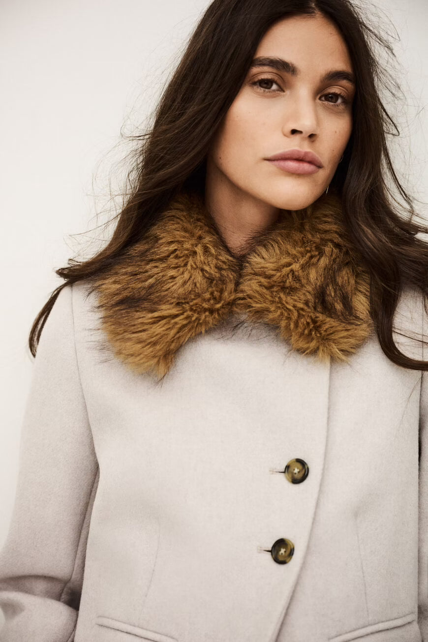 Ba&sh Terry Coat in Ecru