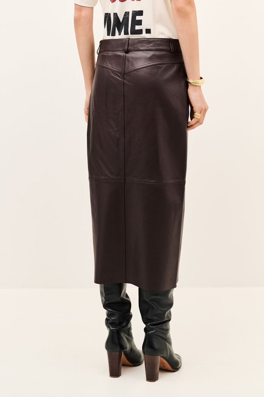 Ba&sh Solene Skirt in Aubergine