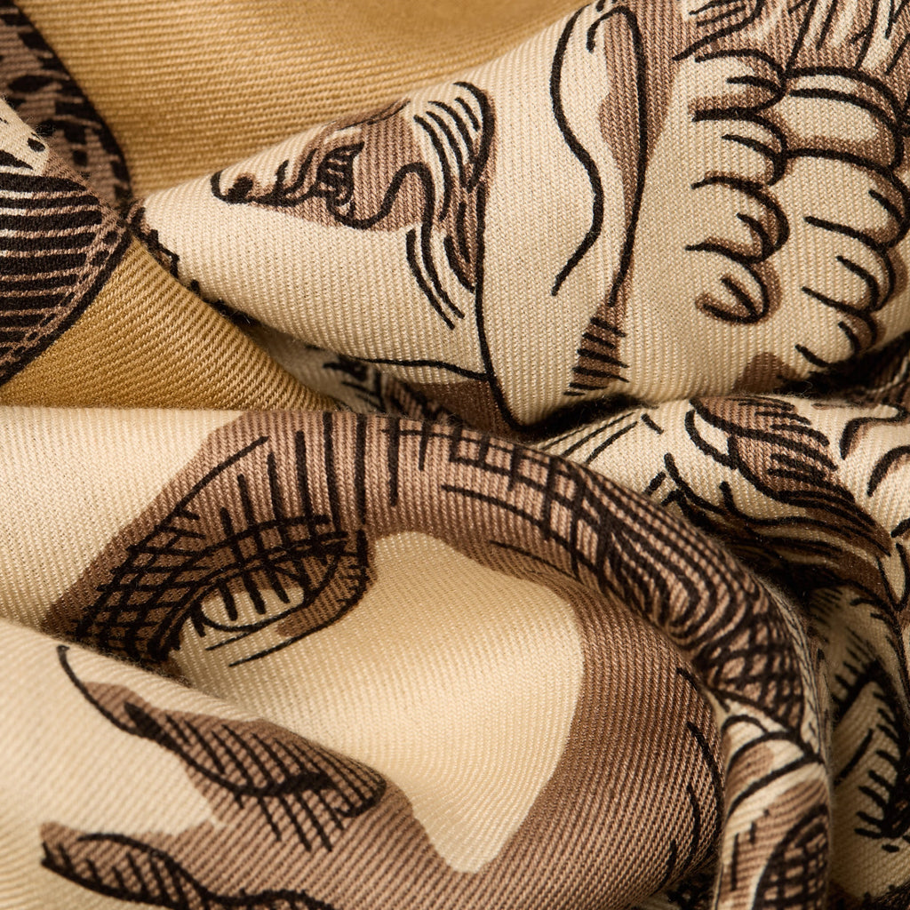 Inoui Editions Square Scarf Archives in Natural