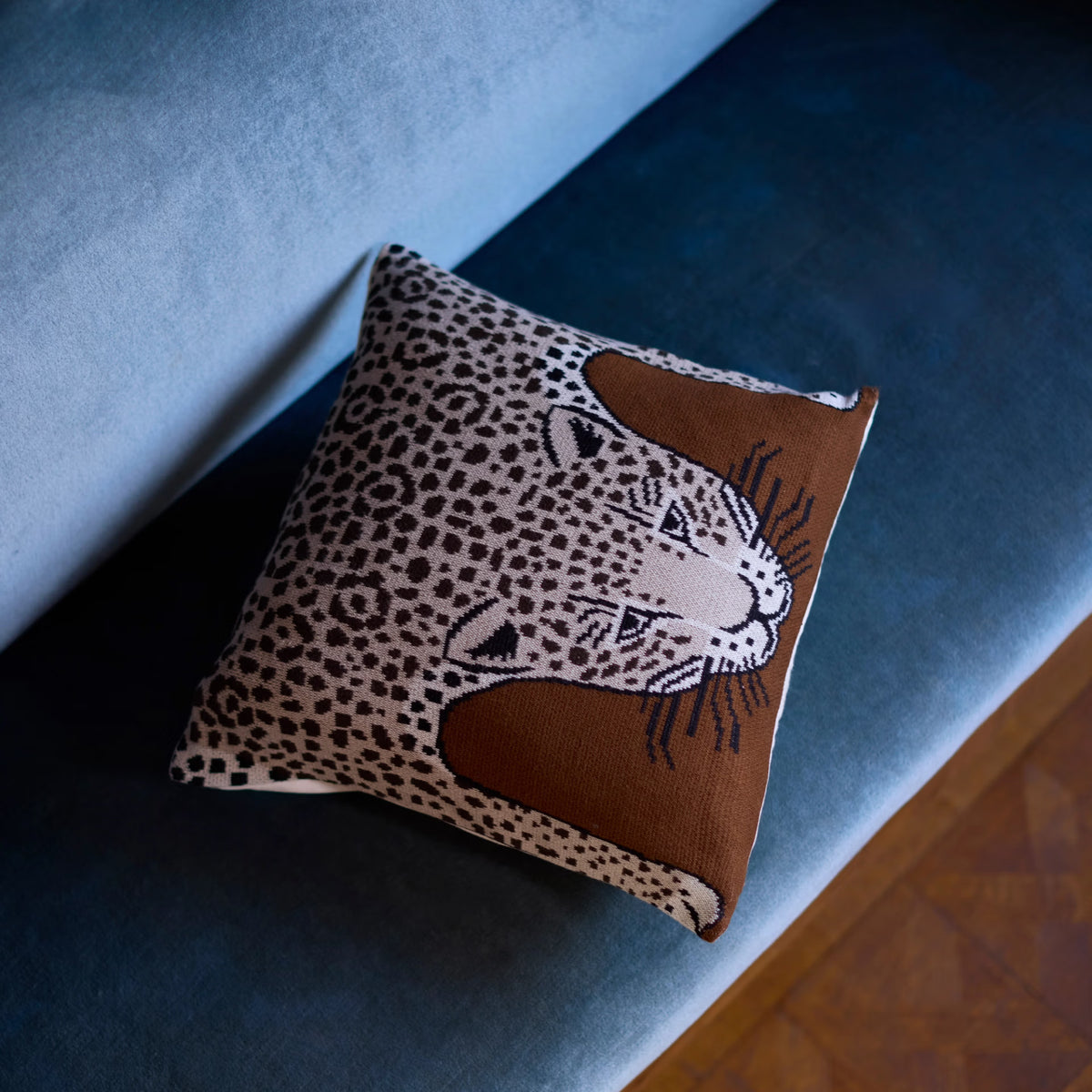 Inoui Editions Cushion Cover Leopard in Beige